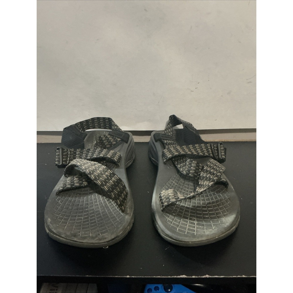 Chaco Z1 Classic Mens Size 8 Black Grey Strappy Sport Sandals Hiking Water Shoes